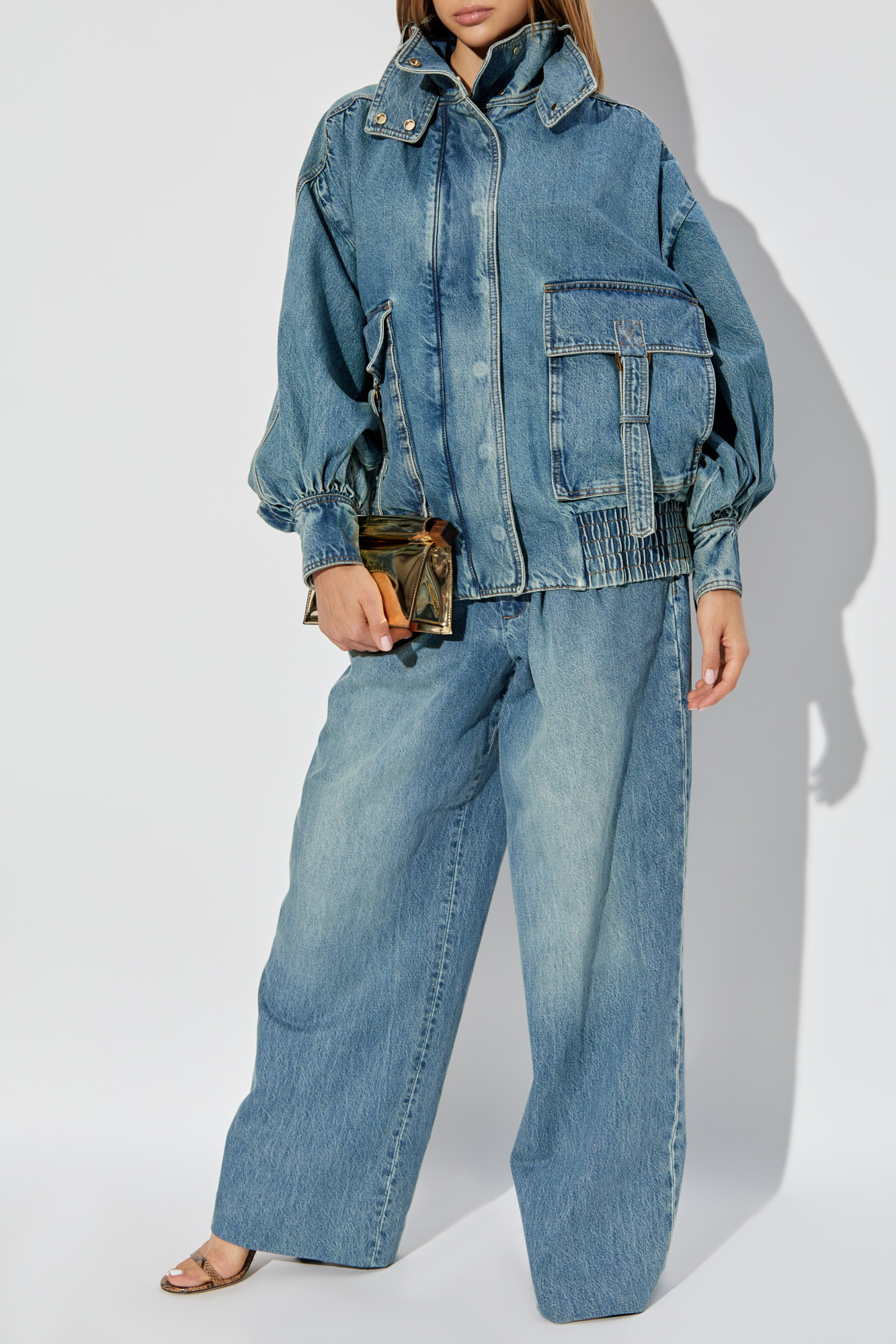 ジャケット・アウター Emblem Logo Denim Shirt Jacket lightblue $_57.PNG?set_id=880000500F